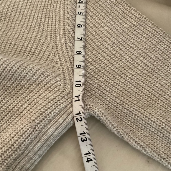 Alfani Taupe Cowl Neck Sweater with Button Accents - Picture 4 of 10